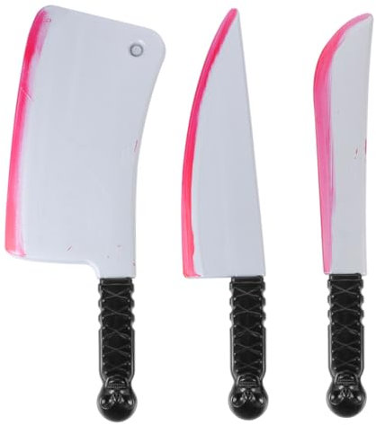 BESTonZON Outil De Simulation 3 Pièces Pour Halloween Faux Costume D'Horreur Sanglant Faux Pvc