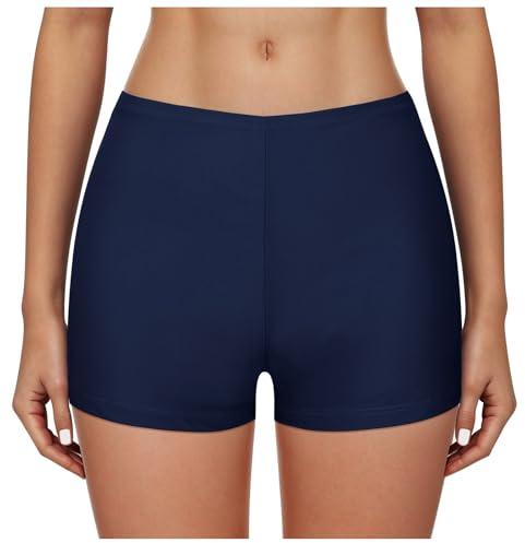 Shorty Bain Femme De Short Maillot Blanc Bas Taille e Sport Shorts Tankini Maillots Grande Long Noir Regle Rouge