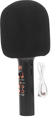 FUNOMOCYA Micrófono Inalámbrico Portátil con Altavoz Micrófono de Mano para Karaoke y Canto al Aire Sonido y Reducción de Ruido Compatible con Dispositivos Electrónicos para Fiestas y