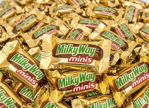 MiIky Way Chocolate Candy with Caramel & Nougat – 2LB Bulk Bag – Individually Wrapped Mini Bars