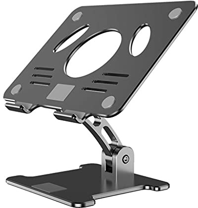 AMISENK Support pliable en aluminium pour ordinateur portable, hauteur réglable pour ordinateur portable, table d'extension pour machine à coudre