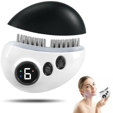 Electric Lymphatic Drainage Brush for Daily Facial Neck Firming Skincare | 9 Levels Vibration Heating Gua Sha Tool, Handheld Body Face Meridian Massager For Skin Lifting Lymphatic Relax Treatment