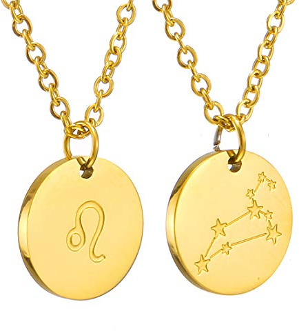 AFSTALR Sternzeichen Kette Löwe Gold für Damen Horoskop Kette Mutter Tochter Freunde Geburtstagsgeschenk