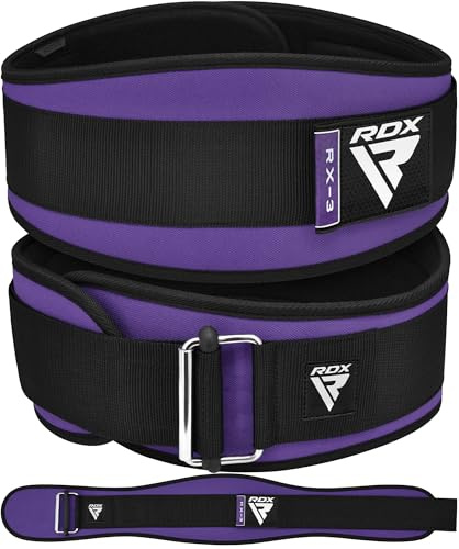 RDX 6.5” Gimnasio Cinturón Musculacion Levantamiento de Pesas, Soporte Lumbar Acolchado, Entrenamiento Peso Belt para Halterofilia Powerlifting Fitness Gym Casa Ejercicio, Hombre Mujeres