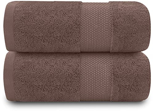 GC GAVENO CAVAILIA 100% Cotton Bath Towels, Camel, 70x125Cm, Pack of 2 | Luxury 700 GSM, Quick Dry & Highly Absorbent, Ultra Soft Plush, For Bathroom, Home, Hotel, Gym & Spa