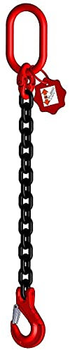 Anschlagkette Güteklasse 8 1-Strang 1,0 m 10 mm ohne Verkürzung schwarz