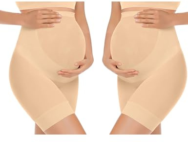 KIM S Form Your Bump Sömlösa formkläder för graviditet, mammaunderkläder som förhindrar skavning, magstöd, XXL