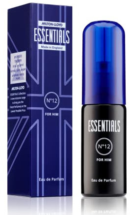MILTON-LLOYD ESSENTIALS No 12 Profumo da uomo, Eau de Parfum 50 ml, fragranza di lusso - Dopobarba da uomo, persistente Fragranza di Milton-Lloyd