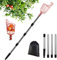 Raccogli Frutta da Albero 2.0M, Raccogli Frutta Telescopico, Raccoglifrutta Telescopico Inox, Raccogli Mele, Bastone Raccogli Frutta, Raccoglitrice Attrezzo per Fichi Ciliegie Pere Limone Ø 145mm