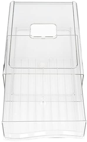 Rénits de réfrigérateur Couettes de rangement de garde-manger transparent organisant un tiroir empilable pour la cuisine réfrigérateur école pique-nique (L)