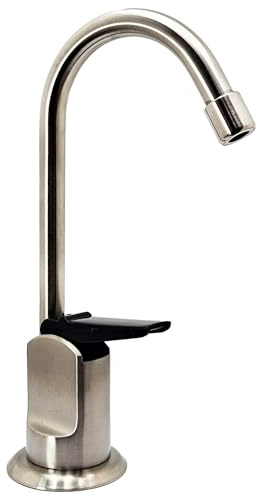 Westbrass D203-NL-20 6 Touch-Flo Style Pure Cold Water Dispenser Faucet, 1 Pack, Stainless Steel