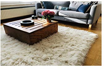 Rugs & Stuff Premium Shaggy Flokati Greek Rugs Ivory colour - 170 x 240cm - 2000gsm