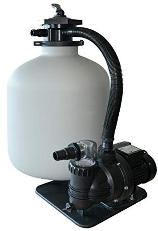 AQUAFORTE – Filtro a Sabbia Set sq300 Junior per 35 m³, Pompa 7,5 m³/h Piscina, 250 W