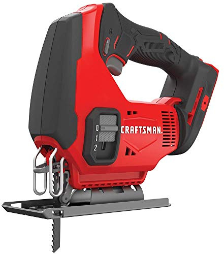 CRAFTSMAN V20 Cordless Jig Saw, Tool Only (CMCS600B) (Renewed)