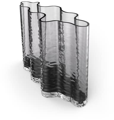 Cooee Design Gry Wide vas 24 cm rök, glasvas, tulpanvas, askfärg