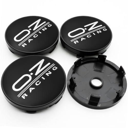HYGGLY 4 Stück Nabendeckel Radnabenkappen, für 60mm OZ Racing Felgendeckel Felgenkappen Radnabenabdeckung Wasserdicht Staubdicht Schmücken Zubehör,A1