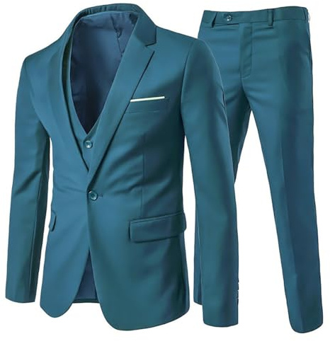 Allthemen Costume Homme 3 Pièces Formel Un Bouton Smokings Suits Classique