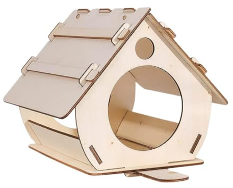 -Vogelhäuschen aus,-Vogelhäuschen aus | Vogelhaus-Bausatz zum Selberbauen - Unfertiges Vogelhaus aus für Erwachsene zum Bauen, kreatives Vogelhaus zum Aufhängen