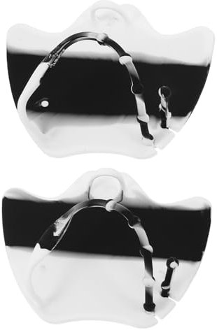 OSOLADY Unisex Schwimmtrainingshandschuhe Schwimmhäute Handschuhe Zum Schwimmen Verstellbare Riemen Silikon Gurtband Hand