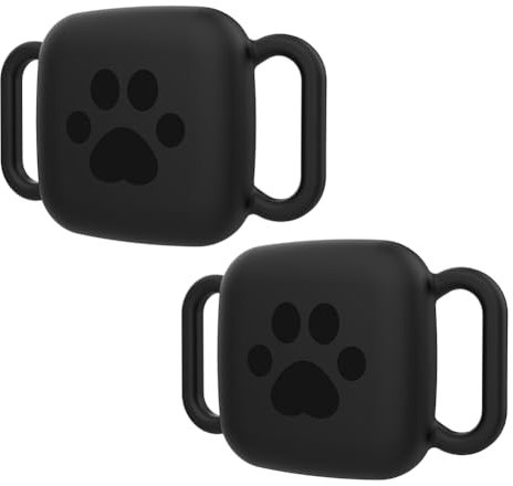 Fiorky Silicone Case for Tile Mate 2022 2024 Protective Cover Sleeve, 2 PCS Silicone Case for Anti-Scratch Sturdy Secure Tag Holder Soft Flexible Cover for Pet Dog Cat Collar Case