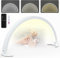 Lampada da Tavolo per Unghie, Lampada a Mezza Luna 73cm con telecomando, 3 Modalità Colore, 10 Livelli Luminosità, Lampada tavolo manicure per estetista