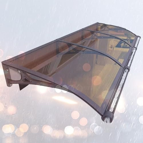 Tenda da sole in alluminio per porte e finestre baldacchino parasole in policarbonato per ingressi Protezione per finestre Resistente ai raggi UV Tenda esterna