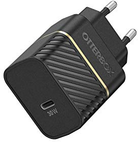 Otterbox USB-C PD GaN EU Chargeur Mural 30W, USB-C Fast Charger pour Smartphone et Tablette, Testé Contre Les Chutes, Robuste, Ultra Durable, Noir