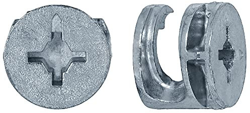 Lot de 20 écrous de verrouillage excentriques pour meuble - 19 mm