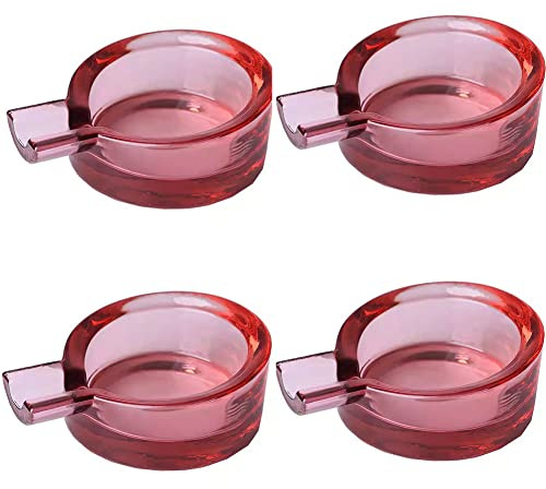 Mini cendrier en verre cristal salon bureau cendrier multifonction créatif exquis compact Ins style cendrier
