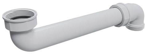 kör4u Space-saving drain bend 1 1/2 inch for sink, space-saving plastic siphon for kitchen