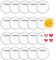 LLGSDLL 20PCS Buttons Selber Machen ohne Buttonmaschine Transparente DIY Ansteckbuttons, Sicherheitsnadel Knöpf Anstecknadeln für Kinder Foto Kleidung Bild Party Namensschilder