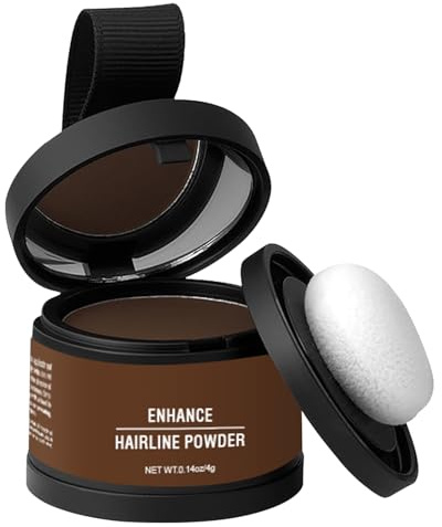Polvere per attaccatura dei capelli – Ombra immediata – Concealer di setole grigie | Uso radicale e correttore grigio con applicatore | Polvere per ombra per capelli durevole per diradamento, radici