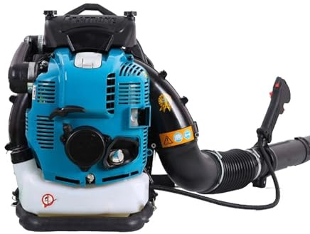 Souffleur À Dos Thermique Essence 4-Temps 1000cc avec Réservoir 2,0L, Faible Bruit, Idéal pour Nettoyer Feuilles, Débris, Routes, Déneigement Et Utilisation Commerciale(Blue)