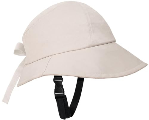 Adjustable Hat Shaped Bike Helmet for Women, Safe Wide Brim Sun Hat Helmet for Cycling, Riding, School Commute, Ventilated Comfort Fit
