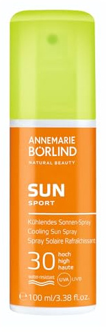 Boerlind Sun Sport aerosol de protección solar Cuerpo Resistente al agua 100 ml - Aerosoles de protección solar (Cuerpo, Protección, Piel normal, Aerosol, 1 pieza(s), Mujeres)