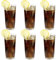 mikken 6 x bruchfestes Softdrinkglas 350 ml, Longdrinkglas, Saftglas, Wassergläser Set aus hochwertigem Kunststoff Gläser für Camping, Partys (wie echtes Glas)