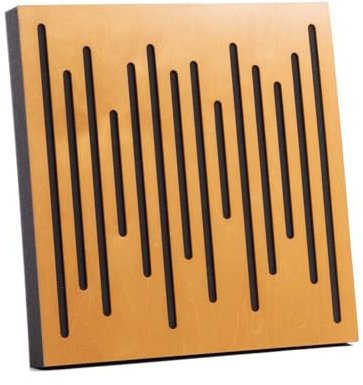 Bluetone Acoustic WaveFuser Wood - Akustikplatten aus Naturholz - Akustikpaneele - akustikschaumstoff 50x50cm (Helle Eiche)