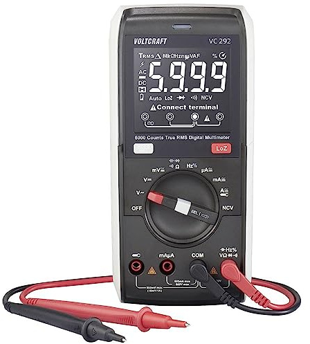 VOLTCRAFT VC292 Hand-Multimeter digital True RMS LoZ CAT III 600 V Anzeige (Counts): 6000