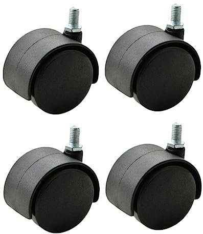 STOBOK 4pcs Swivel Casters Chair Casters for Carpet Gaming Chair Wheels Replacement Chair Desk Chair Casters Stem Casters Computer Chair Wheels Caster Wheel Swivel Chair Plastic Heavy M8