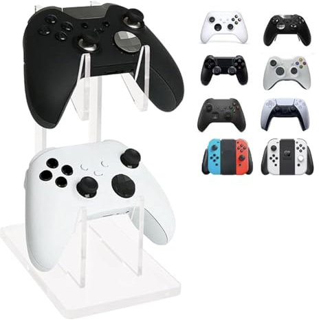 NIYATA Supporto per controller a 2 strati per Xbox, cuffie da gioco e controller per PS5, PS3, PS4, PS2, supporto universale per Xbox, Switch Pro