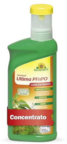 Neudorff Finalsan Ultima PFnPO Concentrato – Diserbante totale contro erbacce, erbe, alghe e muschi. Visibilmente efficace in un giorno, 500 ml