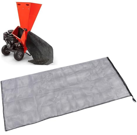 Goshyda Sac de Déchiqueteuse, Sac de Remplacement de Déchiqueteuse à Bois 24x48 Pouces, Sacs de Collecte Réutilisables pour Déchiqueteuse de Feuilles de Déchiqueteuse à Bois