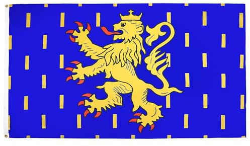 AZ FLAG - Drapeau Franche-Comté - 150x90 cm - Drapeau Franc-Comtois 100% Polyester Avec Oeillets Métalliques Intégrés - Pavillon 110 g