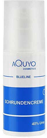 Blueline Schrundencreme 40% Urea (100ml), Fußcreme zum Hornhaut entfernen, Creme für rissige Fersen und Füße, zur Behandlung von Schrunden (Rhagaden) an Händen, Ellenbogen oder Füßen