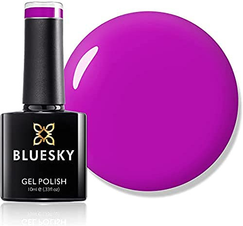 Bluesky Gel Nail Polish, Purple Orchid A065, Bright, Fuchsia, Pink, Long Lasting, Chip Resistant, 10 ml (Requires Curing Under UV LED Lamp)