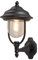 Konstsmide Parma 7223-750 Wandleuchte / B: 24cm T: 26cm H: 43cm / 1x75W / IP43 / lackiertes Aluminium / matt-schwarz