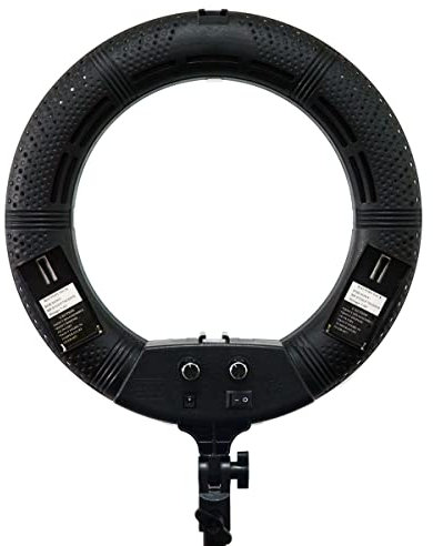 Yidoblo 12 dimmbarer LED-Lichtring FS-390II-Kit mit H-Tischständer, Tragetasche, Fotohalter für YouTube-Fotostudio-Fotobeleuchtung von Portrait Selfie