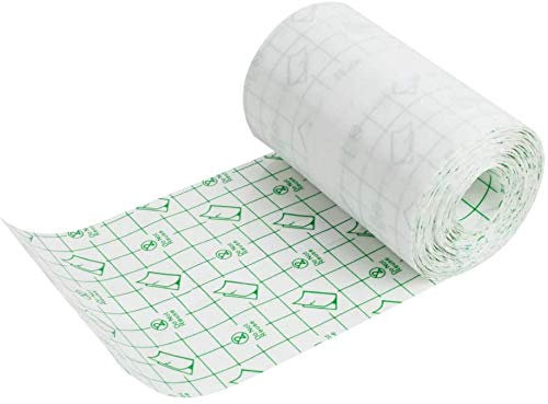 Wound Dressing Tape,Risingmed 10cmX10m Waterproof Transparent Adhesive Wound Dressing Fixer Plaster Stretch Fixation Tape Stretch Adhesive Bandage