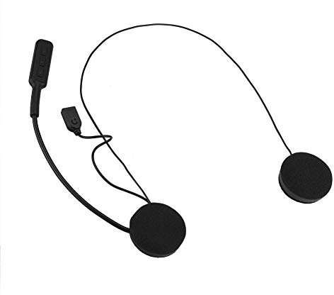 Tihebeyan Bluetooth Intercom Casque, Mains Libres Moto Bluetooth 4.0 Haut-parleurs Casque Casque dans L'oreille des Écouteurs Antibruit Écouteur pour Moto/Ski/Appel Téléphonique