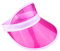 The Glowhouse Unisex Sonnenvisier - im Retro-Stil der 80er-Jahre - für Golf, Tennis, Junggesellenabschiede & Pokerpartys - Neonfarben - Pink - Einheitsgröße